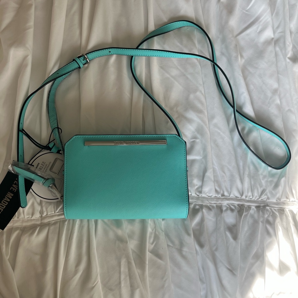 Steve Madden Aqua Crossbody Bag